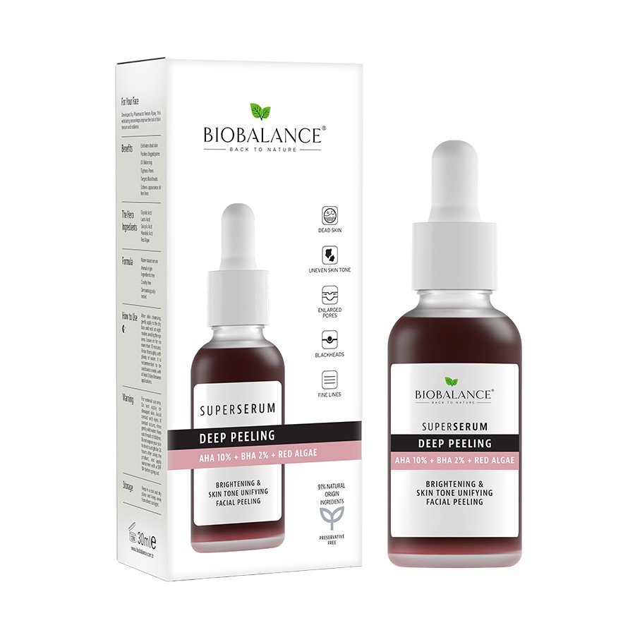 BIOBALANCE Deep Peeling AHA 10% + BHA 2% + Red Algae