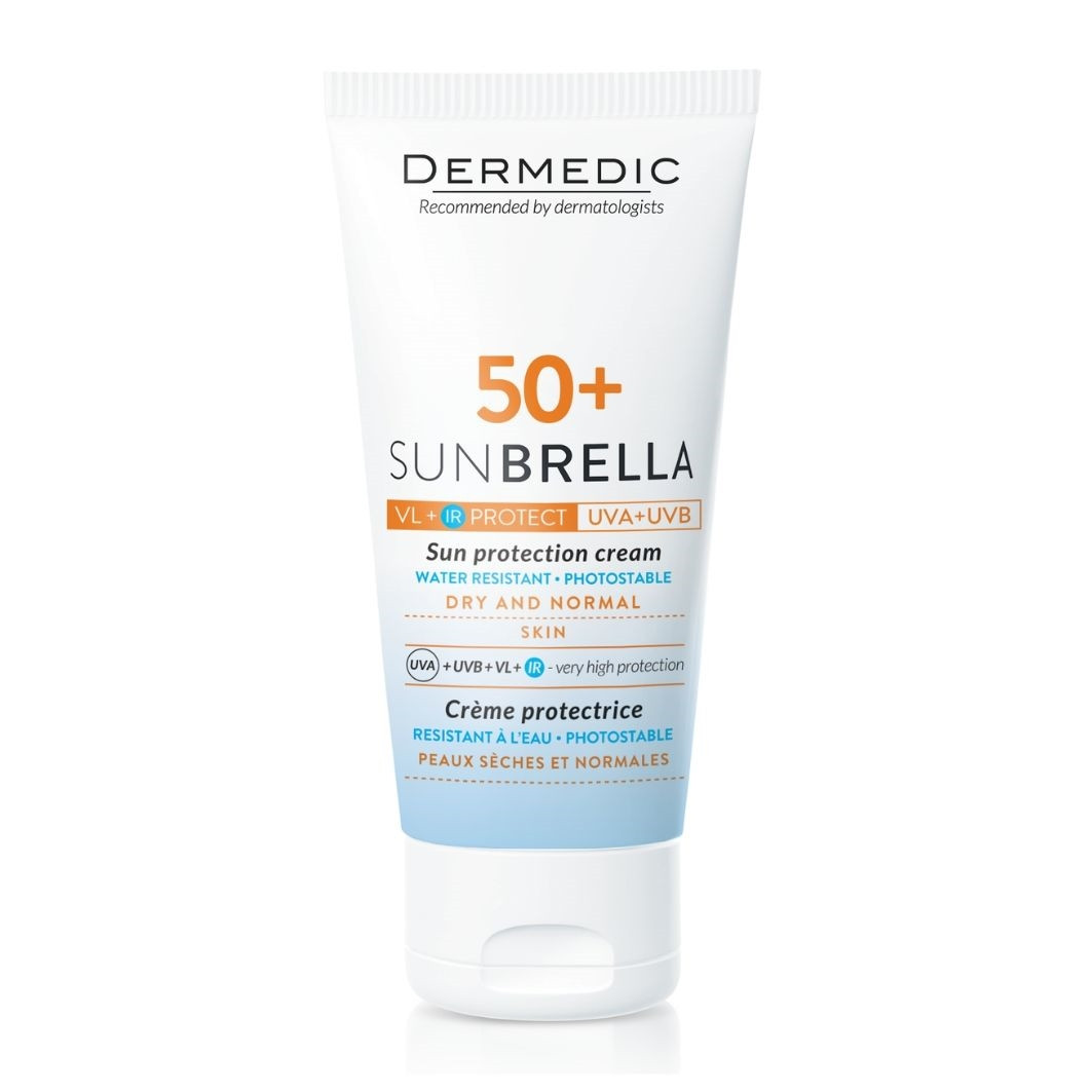 Dermedic Sunbrella Fényvédő arckrém SPF50+ száraz és normál bőrre