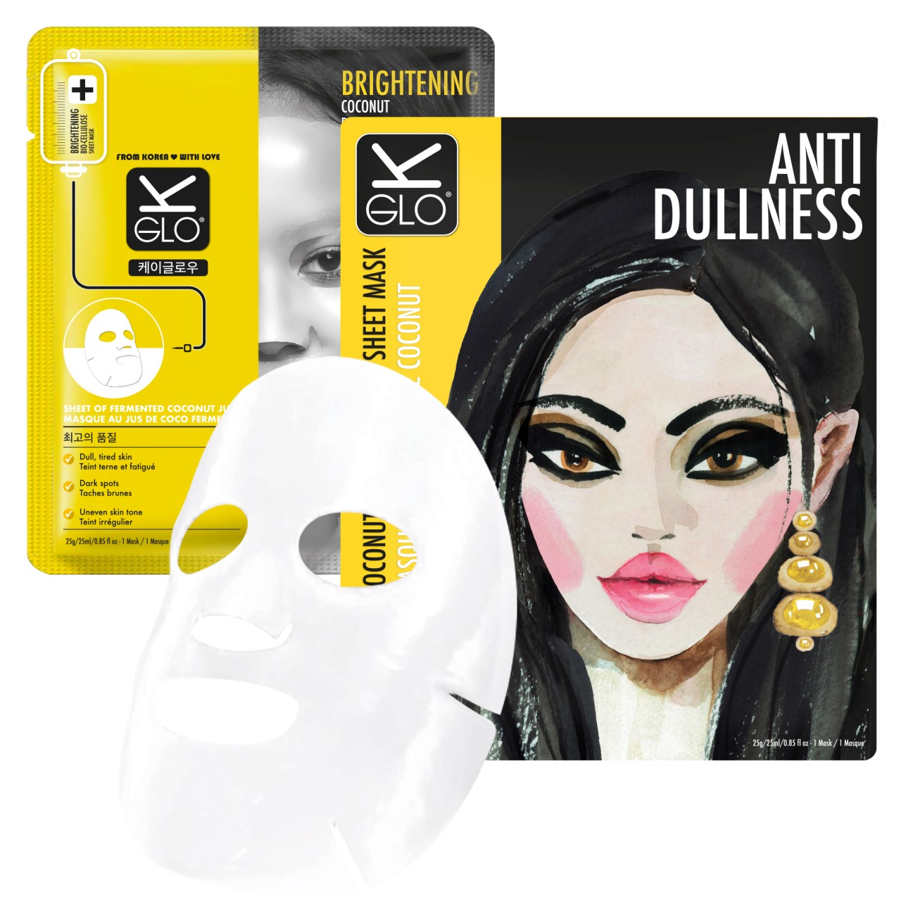 K-GLO Anti-Dullness Coconut Bio-Cellulose Sheet Mask