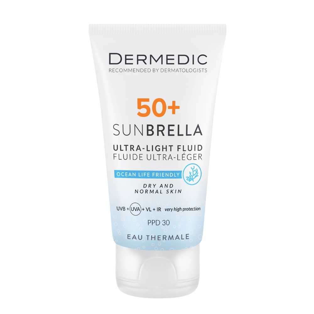 Dermedic Fényvédő Fluid SPF 50+ Száraz És Normál Bőrre Ultra-Light