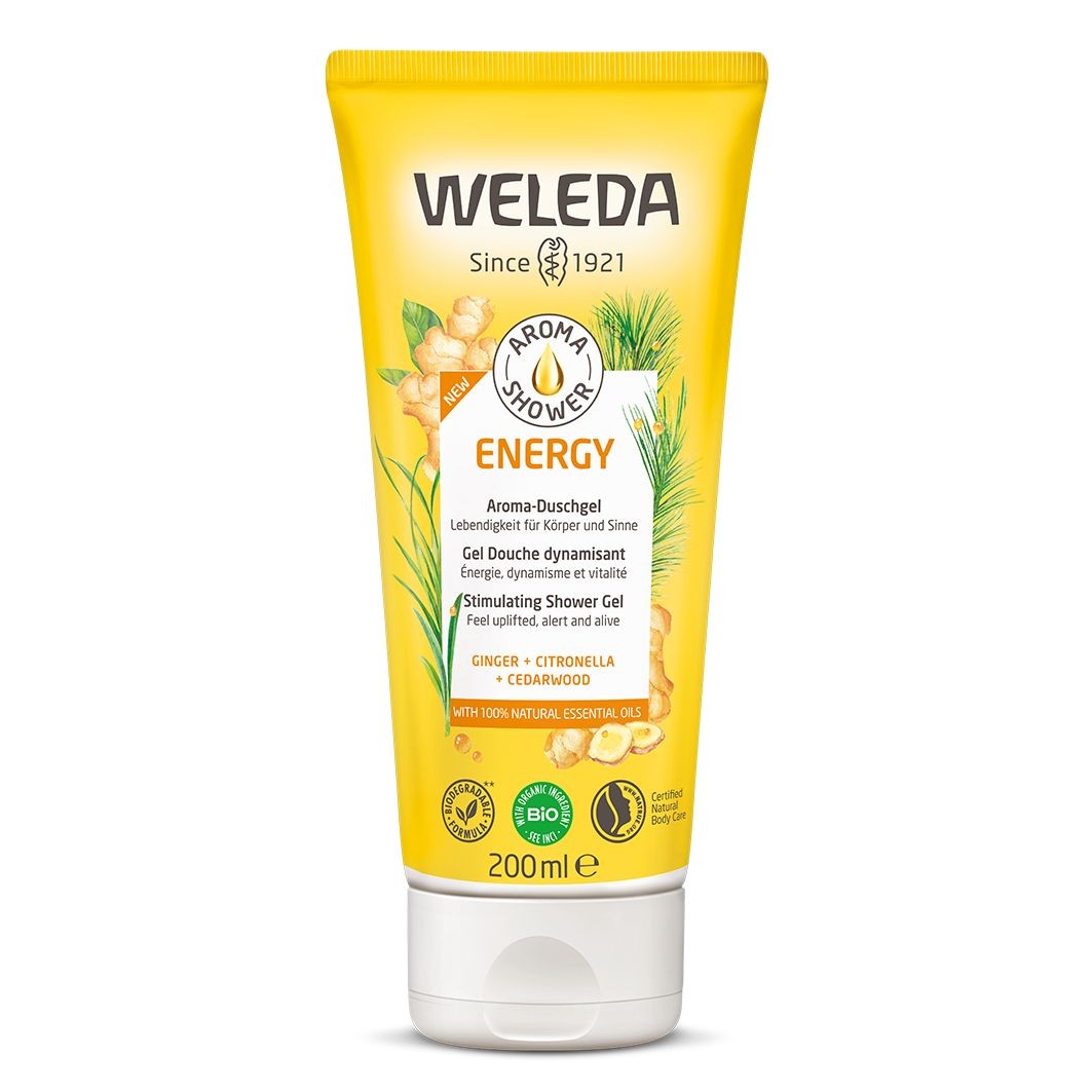 Weleda Energizáló aroma tusfürdő gél esszenciális olajokkal