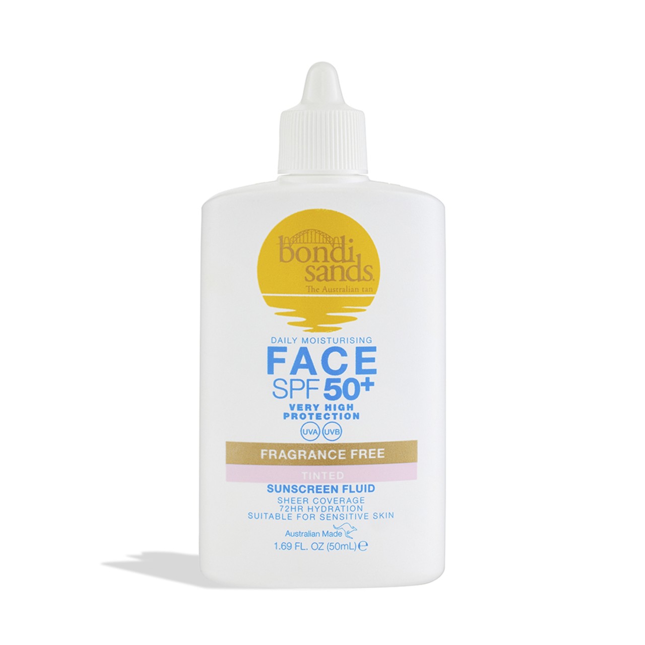 Bondi Sands Fragrance Free Tinted Face Fluid SPF 50+