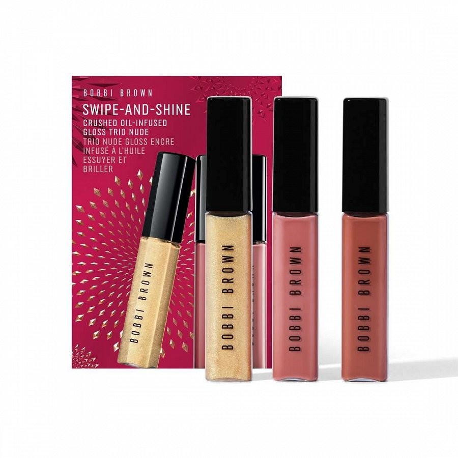 Bobbi Brown Swipe-And-Shine Crushed Oil-Infused Gloss Trio