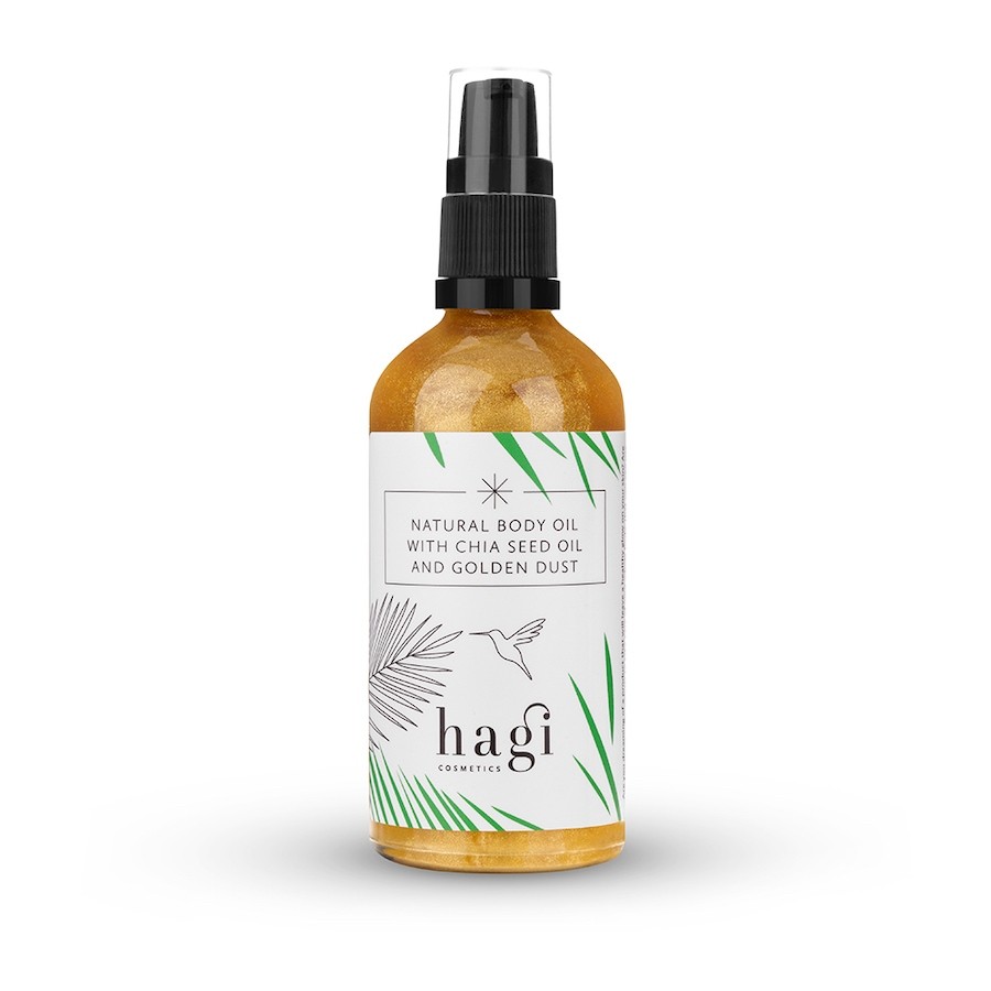 HAGI COSMETICS Body Oil with Chia Seed Oil and Golden Dust
