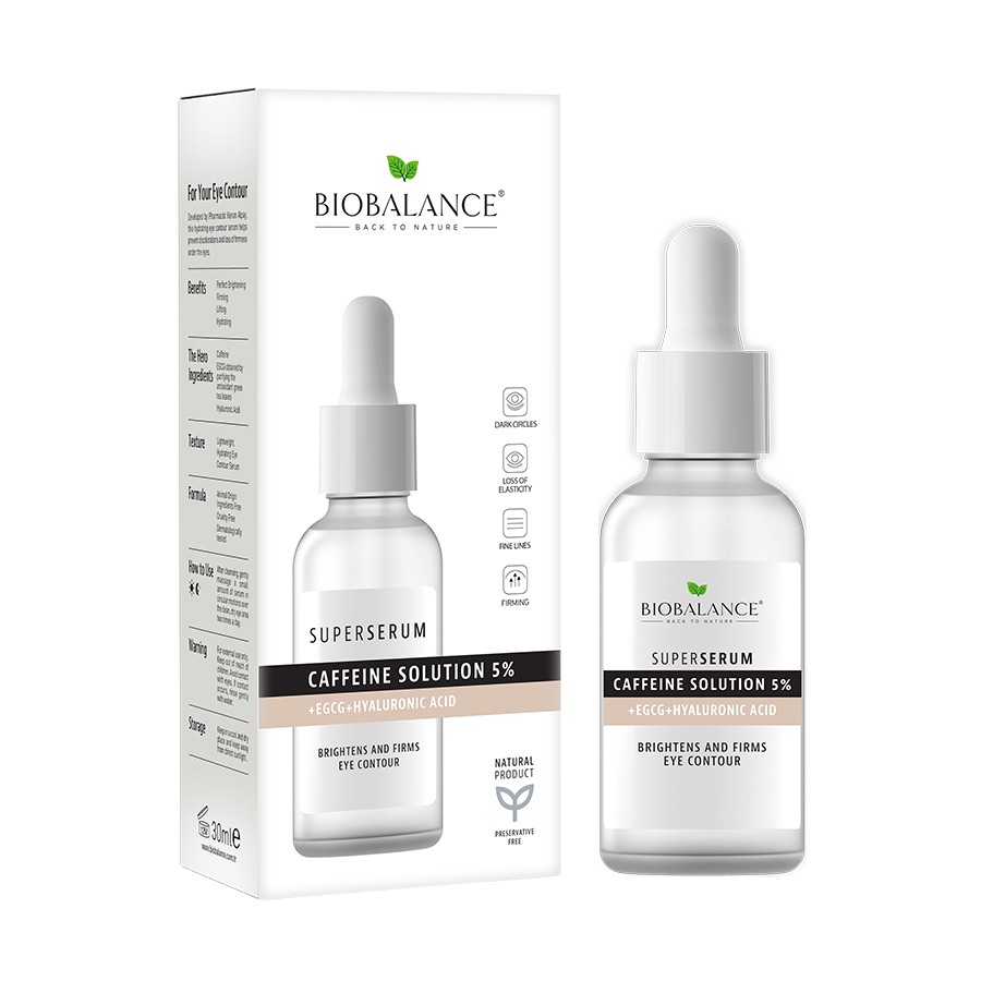 BIOBALANCE Caffeine Solution 5% + Egcg + Hyaluronic Acid