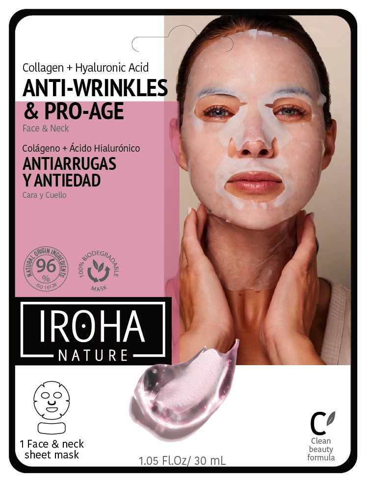 Iroha Nature Iroha Tissue Face Mask Q10 + H.A. - Biod. New