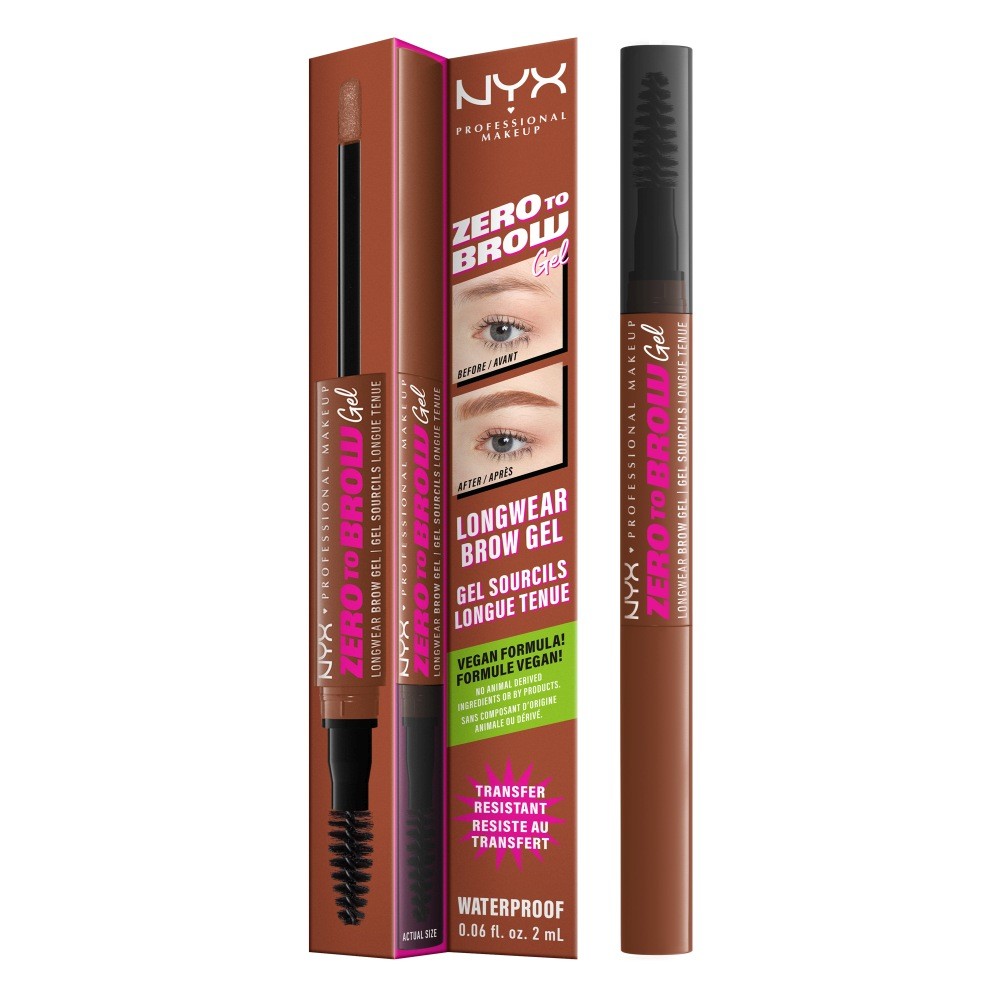 NYX Professional Makeup Zero To Brow Longwear Brow Gel