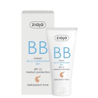 Ziaja BB Cream SPF15 For Oily/Combination Skin - Dark/Peach Tone