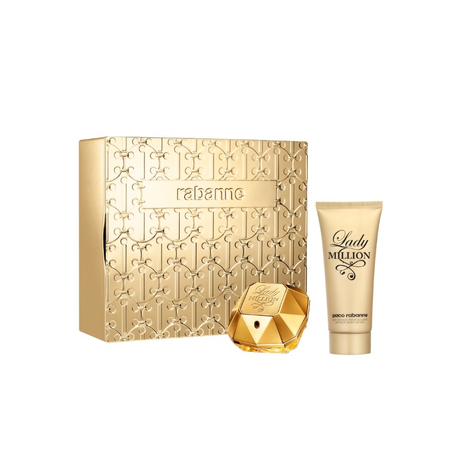 Rabanne Lady Million Eau De Parfum + Body Lotion Szett