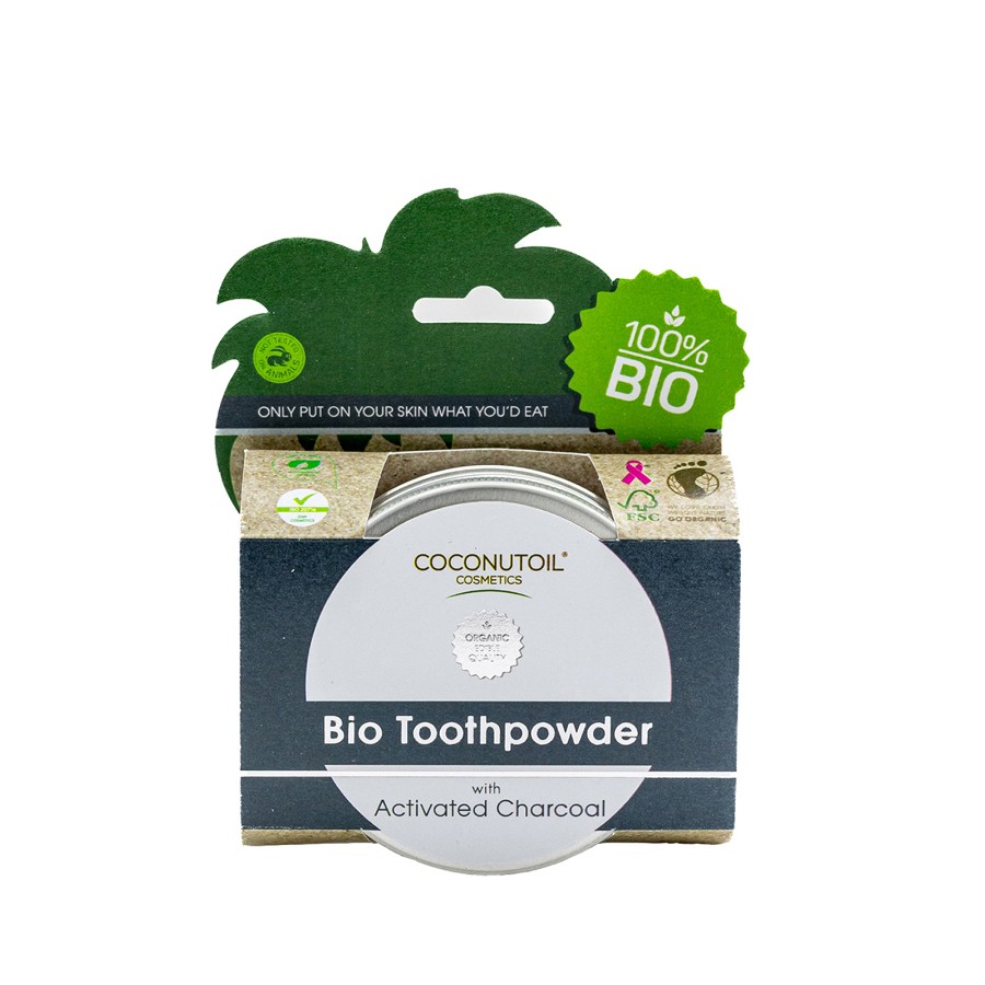 Coconut Oil Bio Toothpowder Activated Charcolal