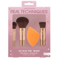 Real Techniques  Sleigh The Night Mini Brush + Sponge Szett