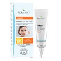 BIOBALANCE Aknsun Mattifying Face Aqua Fusion For Oily, Acne-Prone Skin SPF 50+