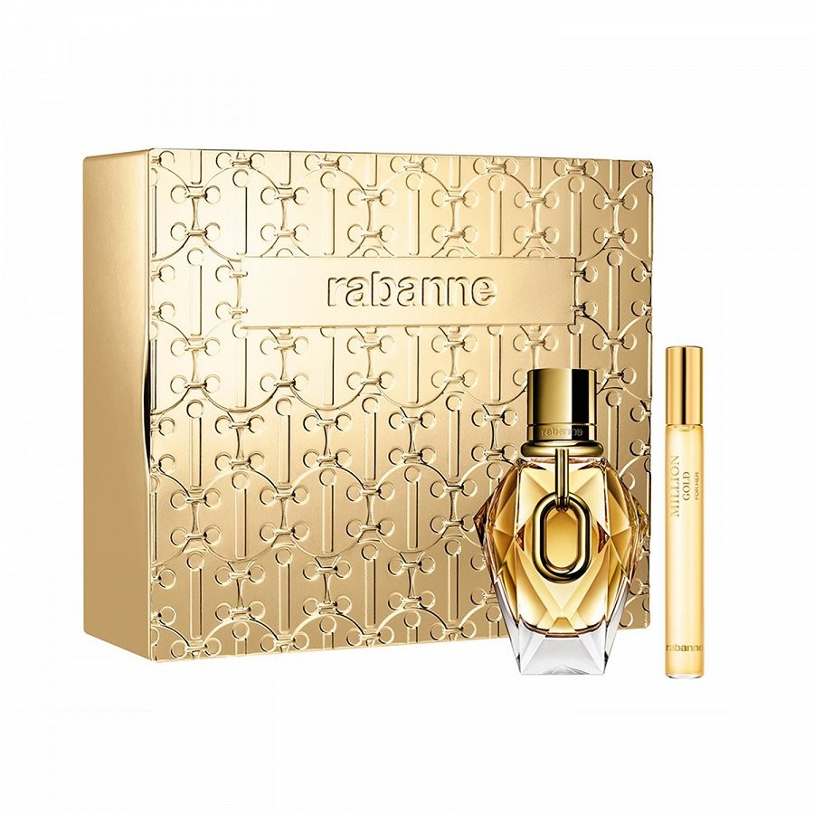 Rabanne Million Gold For Her Eau De Parfum + Travel Spray