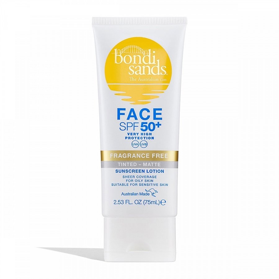 Bondi Sands Fragrance Free Matte Tinted Face Lotion SPF 50+