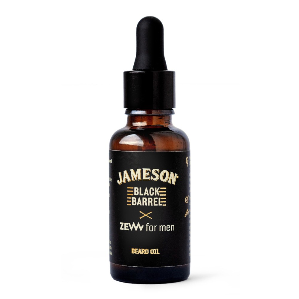 ZEW for men Jameson Beard Oil Black Barrel