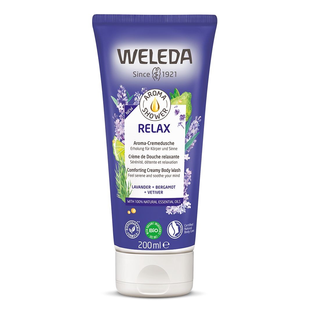 Weleda Relaxáló aroma krémtusfürdő esszenciális olajokkal