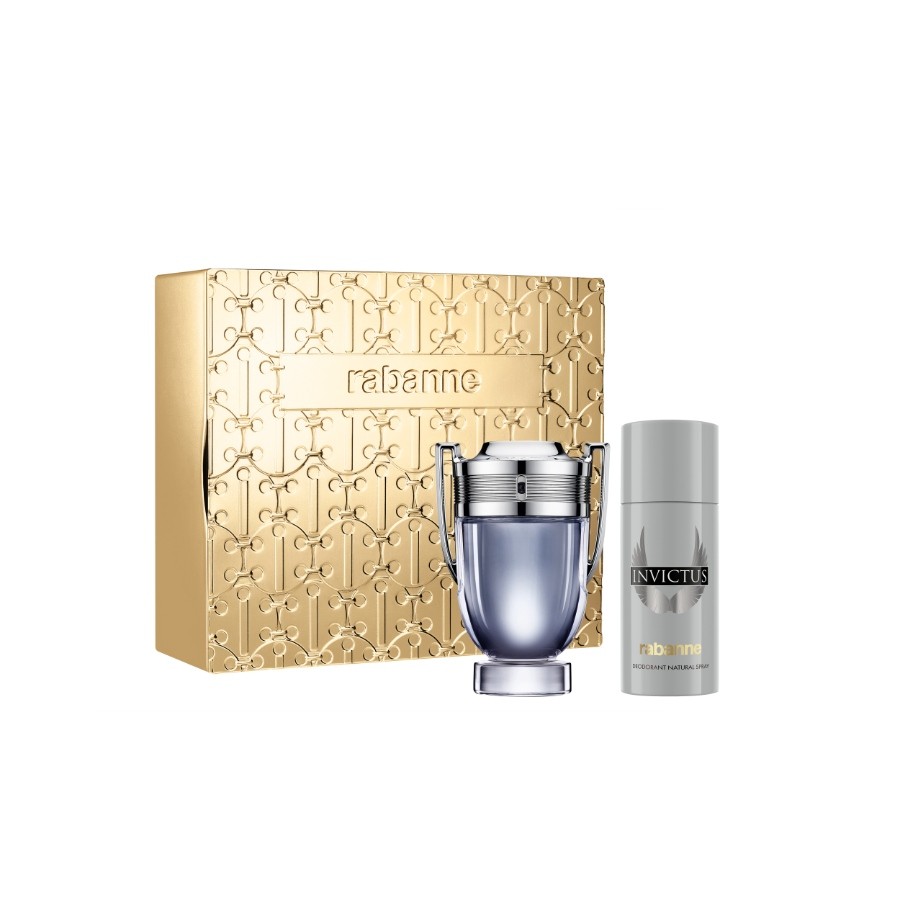 Rabanne Invictus Eau De Toilette + Deo Spray Szett