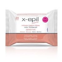 X-Epil Intim törlőkendő 20db - senisitive