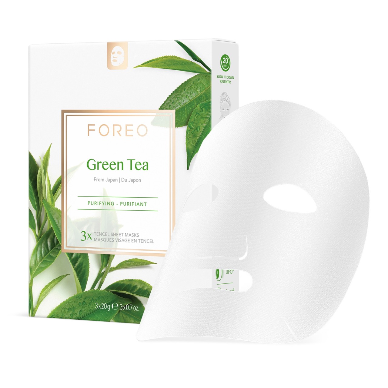 FOREO Farm To Face Sheet Mask - Green Tea X 3