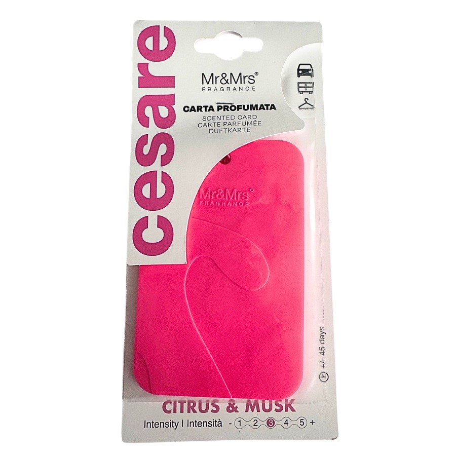 Mr&Mrs Fragrance Cesare Card Citrus & Musk