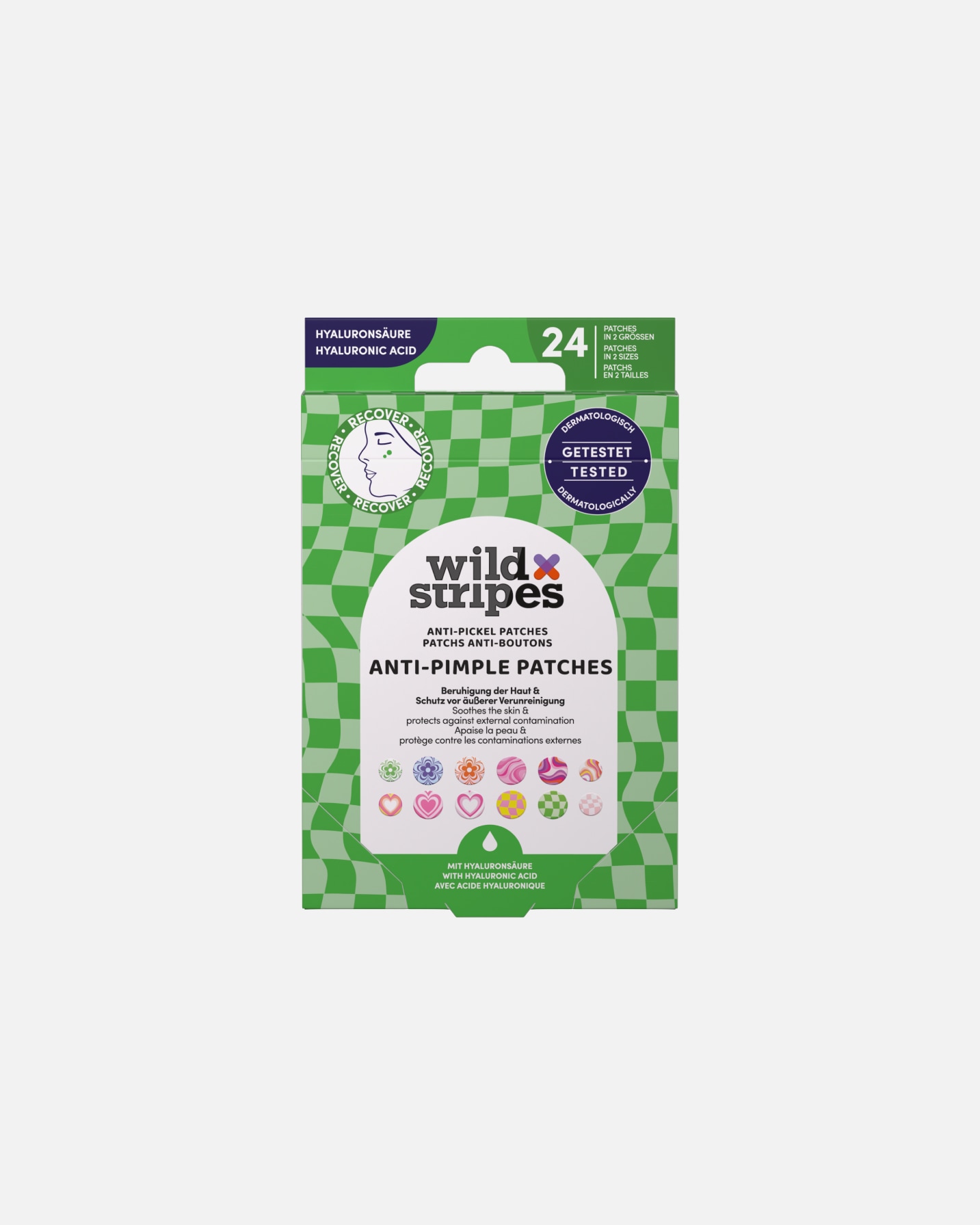 Ápolási kiegészítők - Wild Stripes Default Brand Line Anti-Pimple Patches Groovy Protect 1 darab