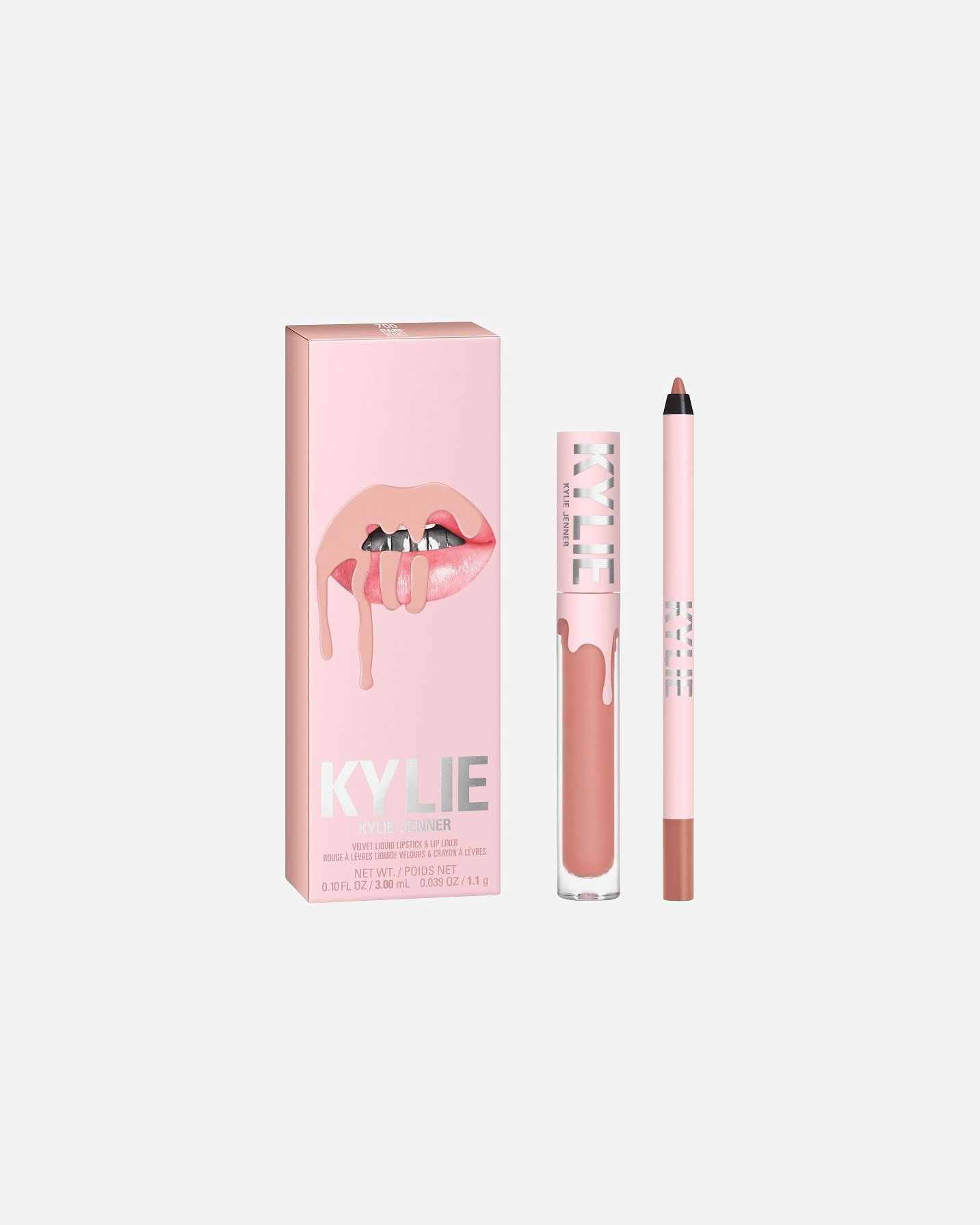 ajak smink készlet - KYLIE COSMETICS Velvet Lip Kit 700 Bare