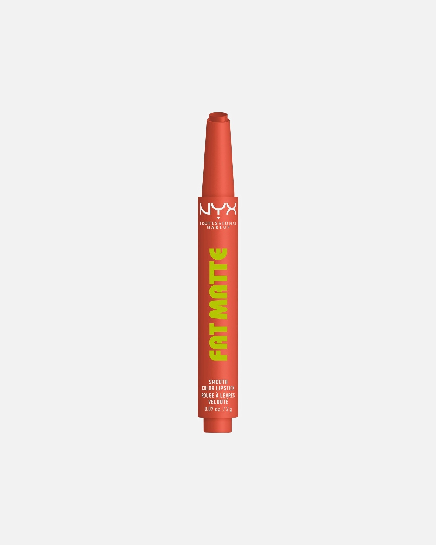 Rúzs - NYX Professional Makeup 0 NYX Professional Makeup Fat Matte Smooth Color Lipstick matt hatású ajakrúzs, 06 Beary Nude, 2 g