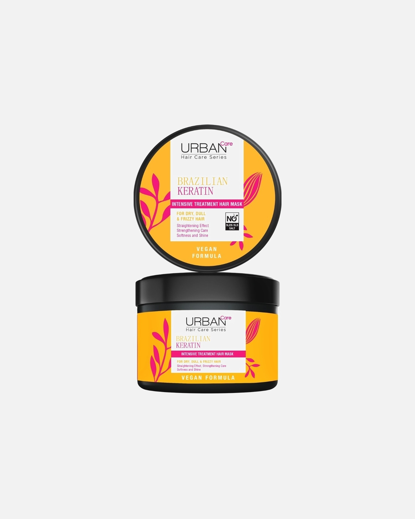 Hajpakolás - Nő URBAN CARE Urban Care Hajerősítő és -kiegyenesítő intenzív hajpakolás keratinnal száraz, fénytelen és szöszös hajra 230 ml