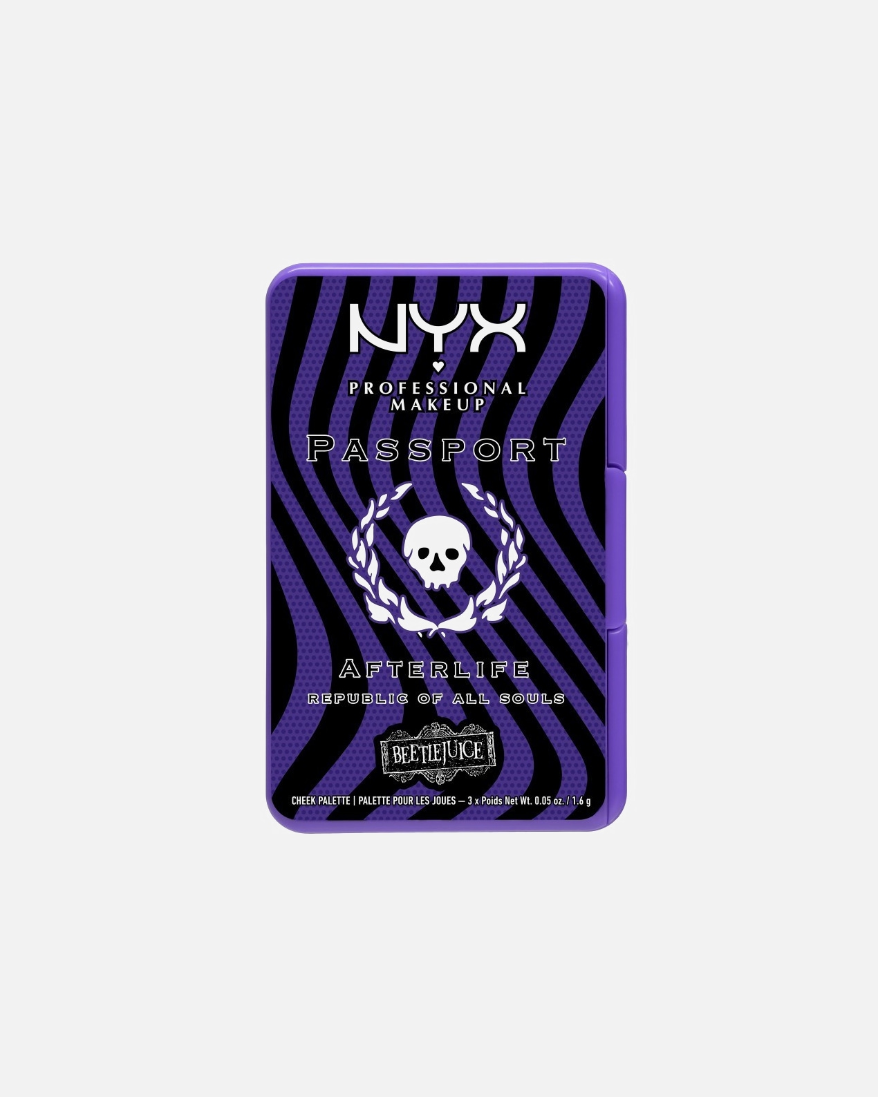 Pirosító - NYX Professional Makeup 0 Beetlejuice Afterlife Passport Cheek Palette 1 darab