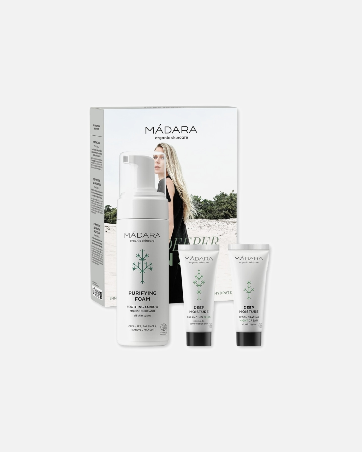 Arctisztító készlet - MÁDARA Deep Moisture Deeper Than Skin 1 darab