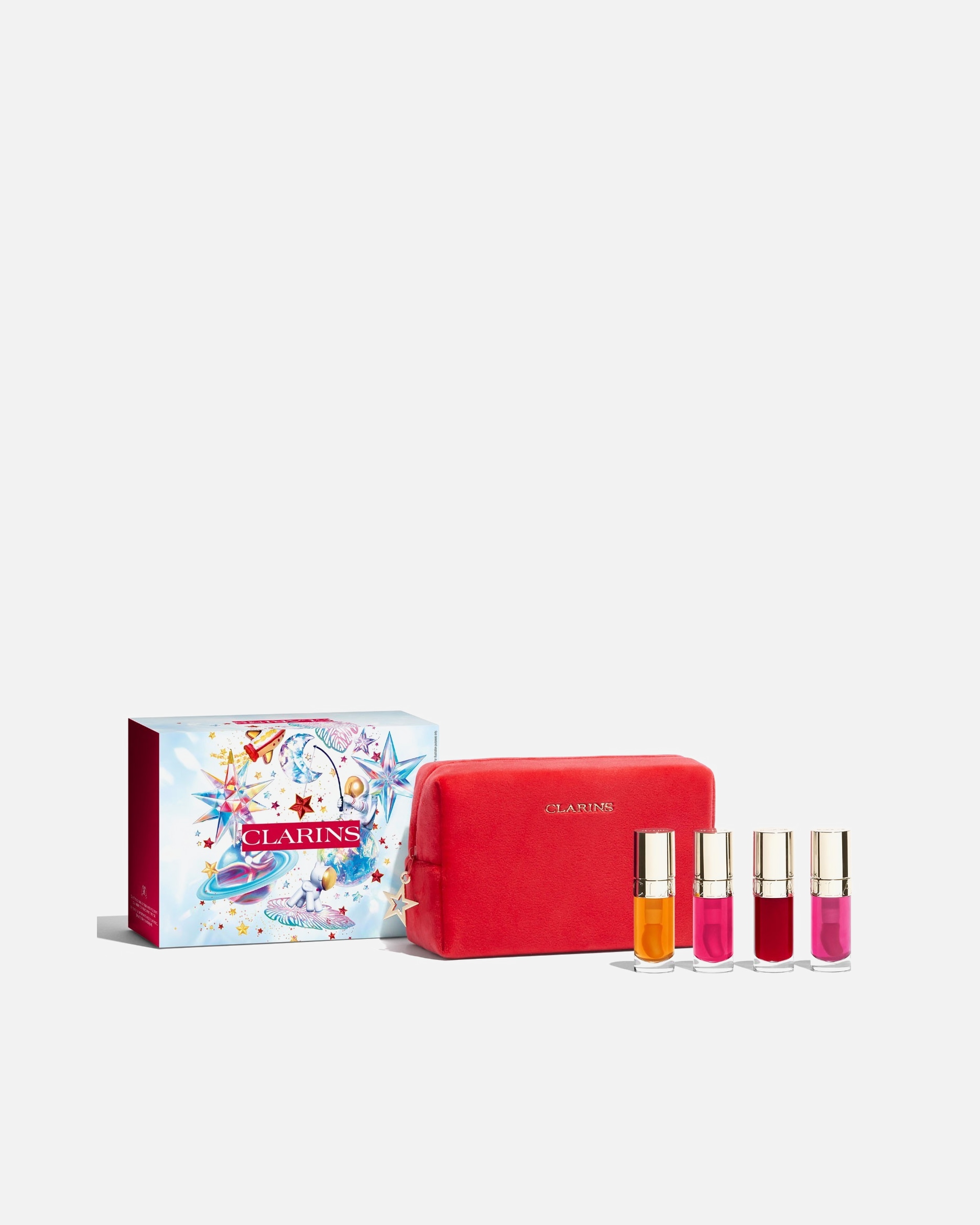 ajak smink készlet - Clarins 0 Lip Comfort Oil XMAS-Set 1 darab