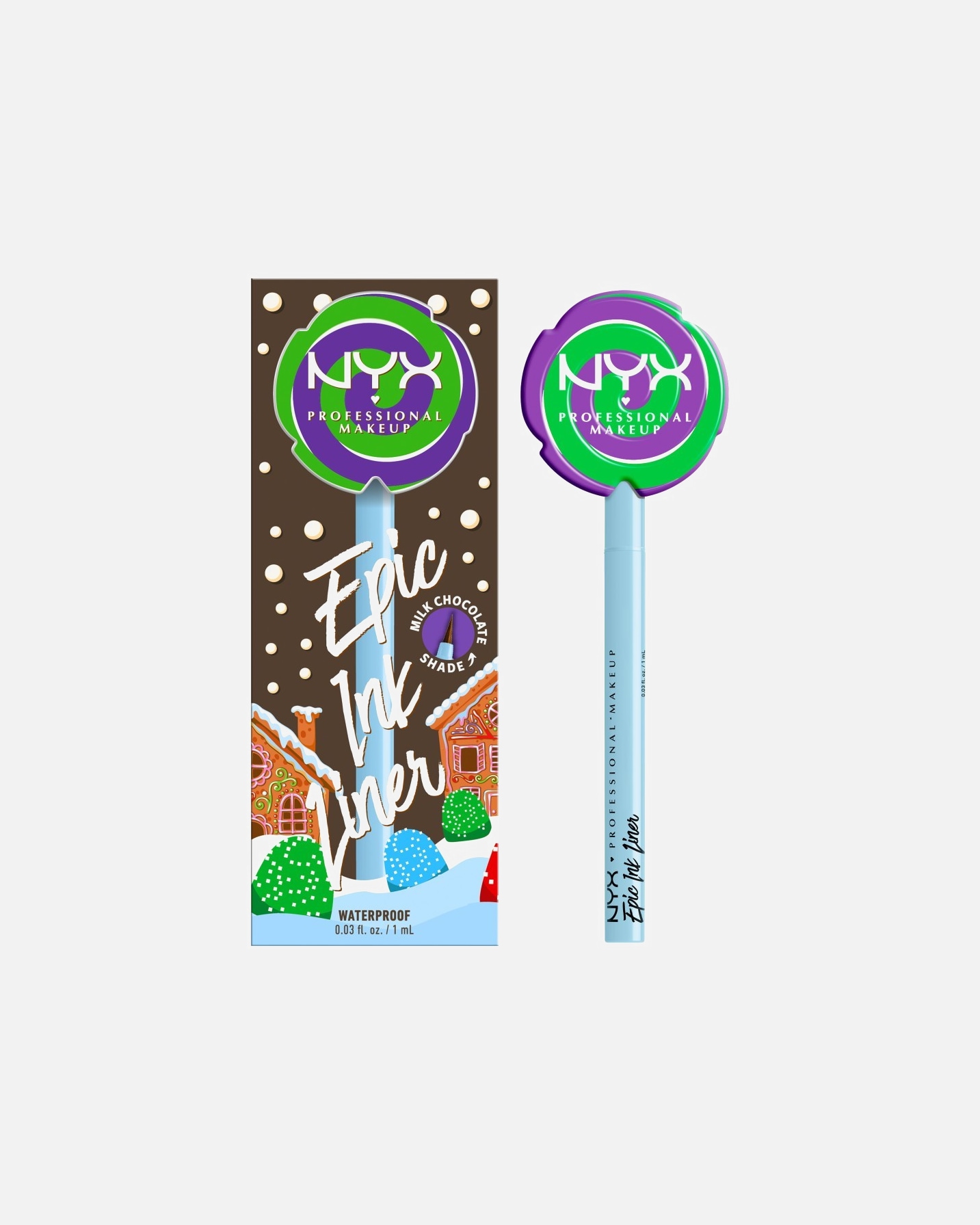 Szemceruza - NYX Professional Makeup Holiday Collection Epic Ink Liner Waterproof 02 - Milk Chocolate