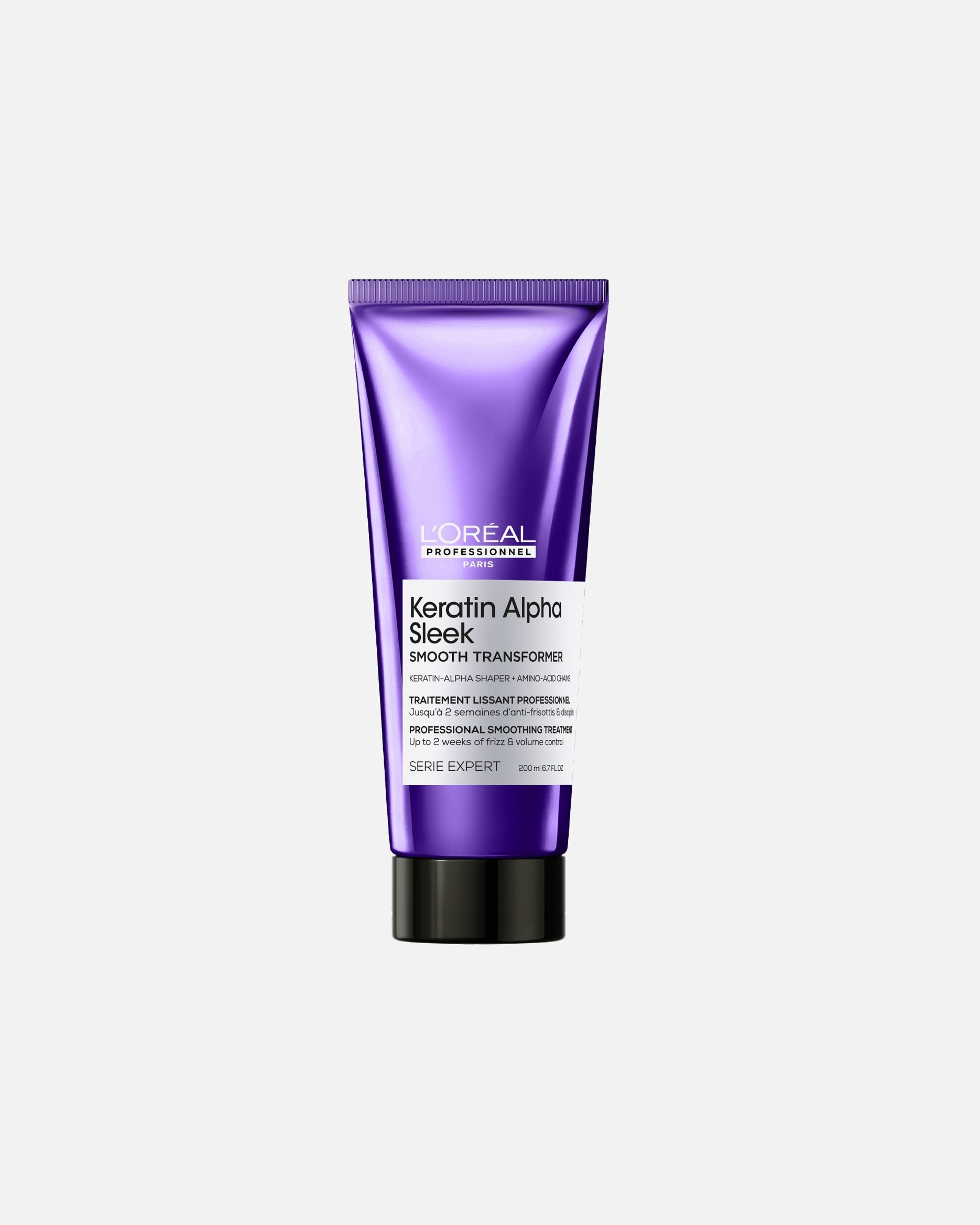 Hajkezelés - L´Oréal Professionnel Keratin Alpha Sleek L’Oréal Professionnel Keratin Alpha Sleek professzionális hajegyenesítő kezelés minden hajtípusra. 200 ml