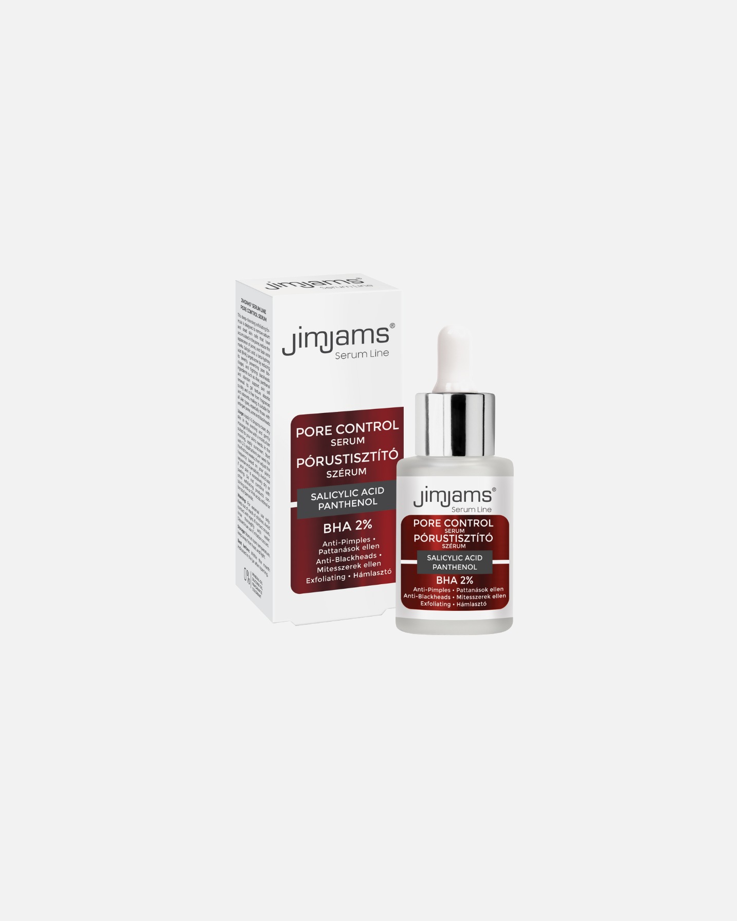 Pattanás elleni ápolás - JimJams Default Brand Line Serum Line Pórustisztító szérum 2% szalicilsavval 30 ml