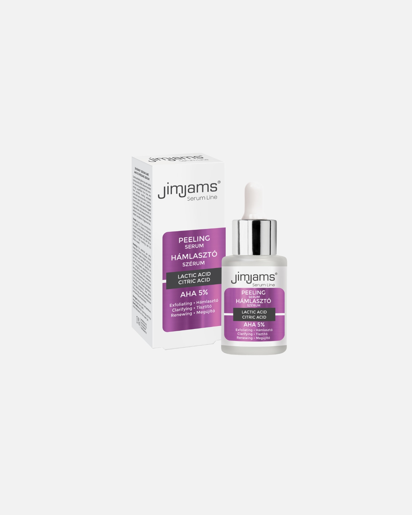 Fényesítő szérum - JimJams Default Brand Line Serum Line AHA 5% hámlasztó szérum 30 ml