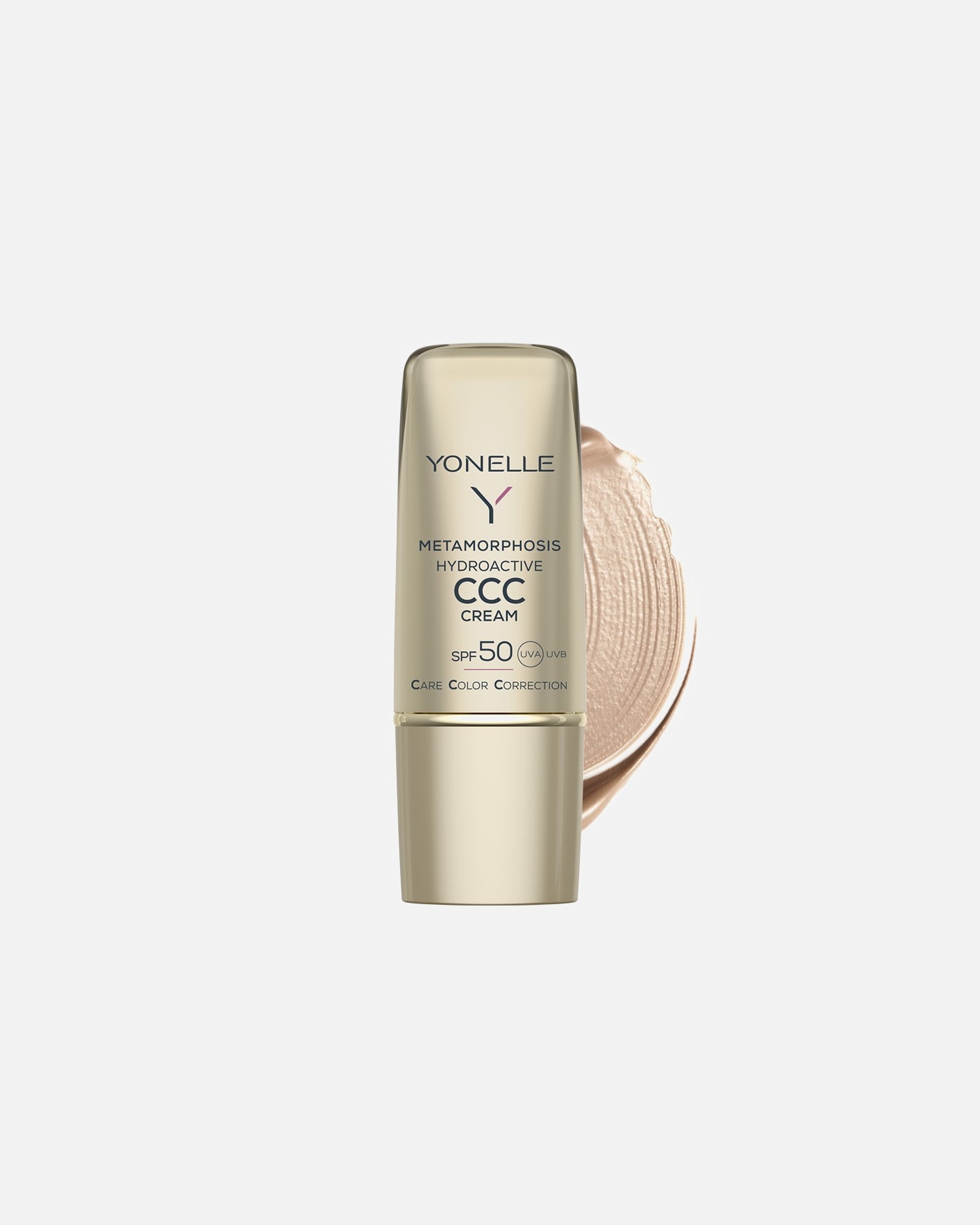 CC krém - Nő YONELLE METAMORPHOSIS Hydroactive CCC Cream SPF 50 3 GOLD TAN