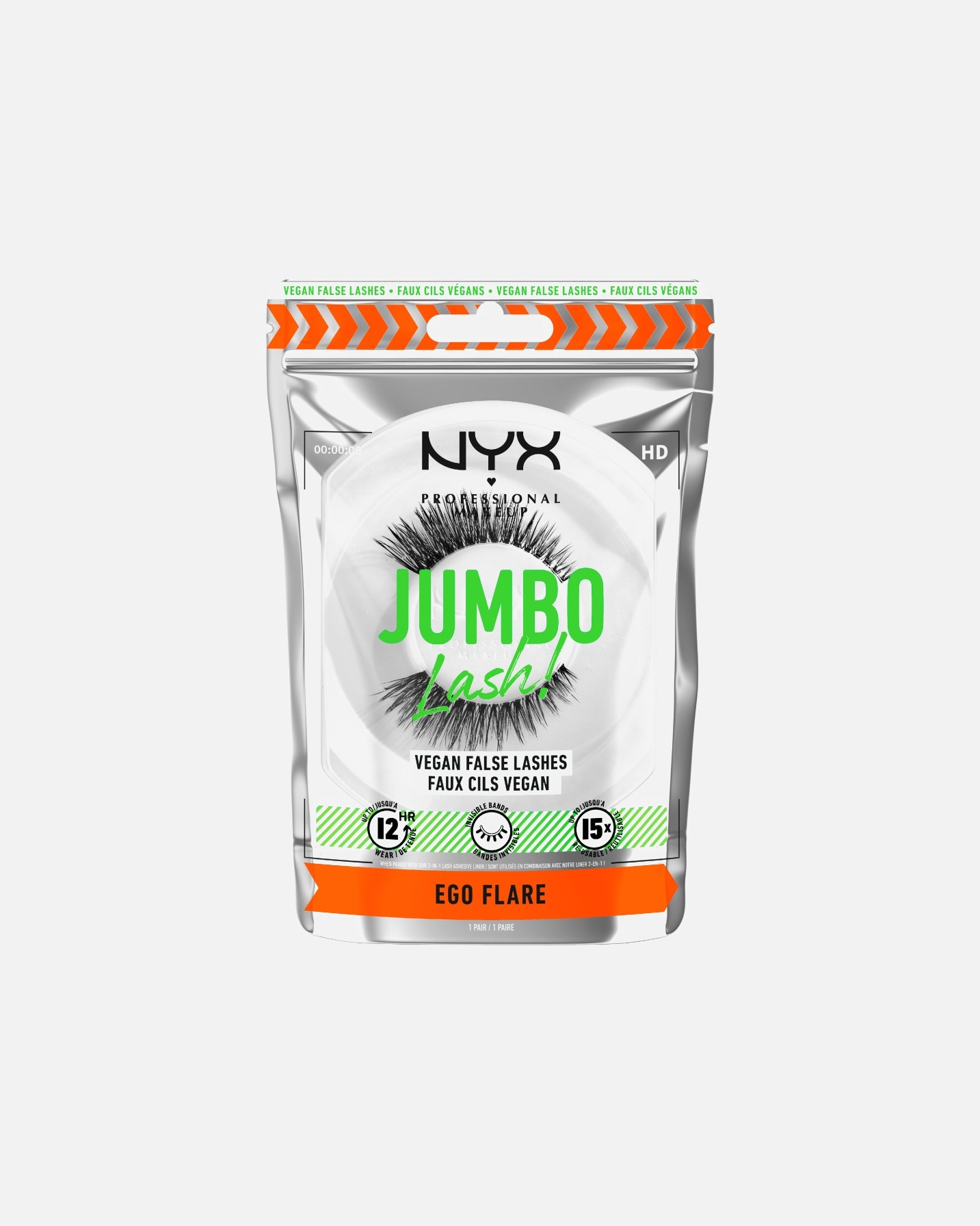 Műszempillák - NYX Professional Makeup 0 Jumbo Lash! Vegan Reusable False Lashes 04 - Ego Flare