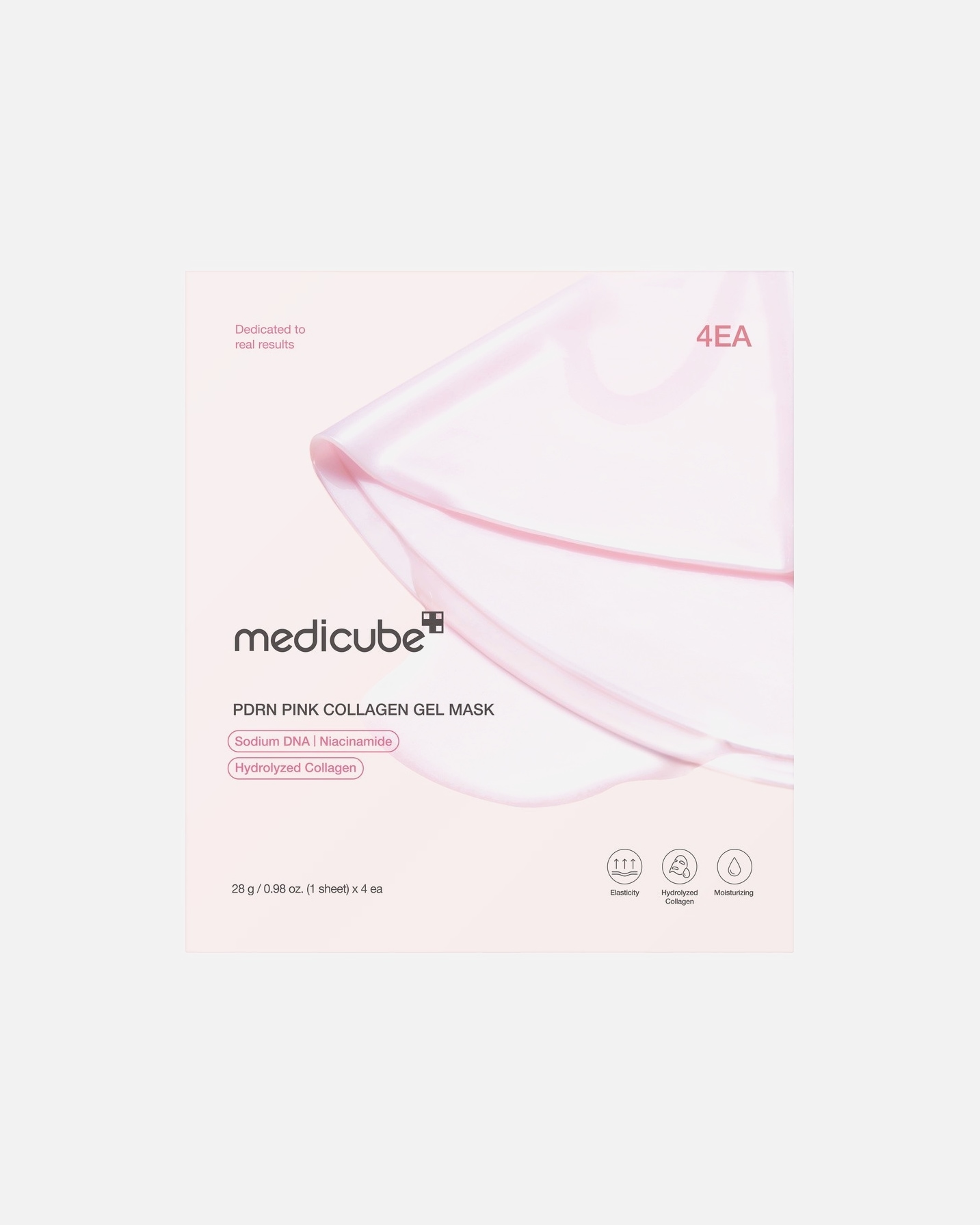 Fátyol maszk - Medicube MEDICUBE PDRN Pink Collagen Gel Mask (4EA) (EU)