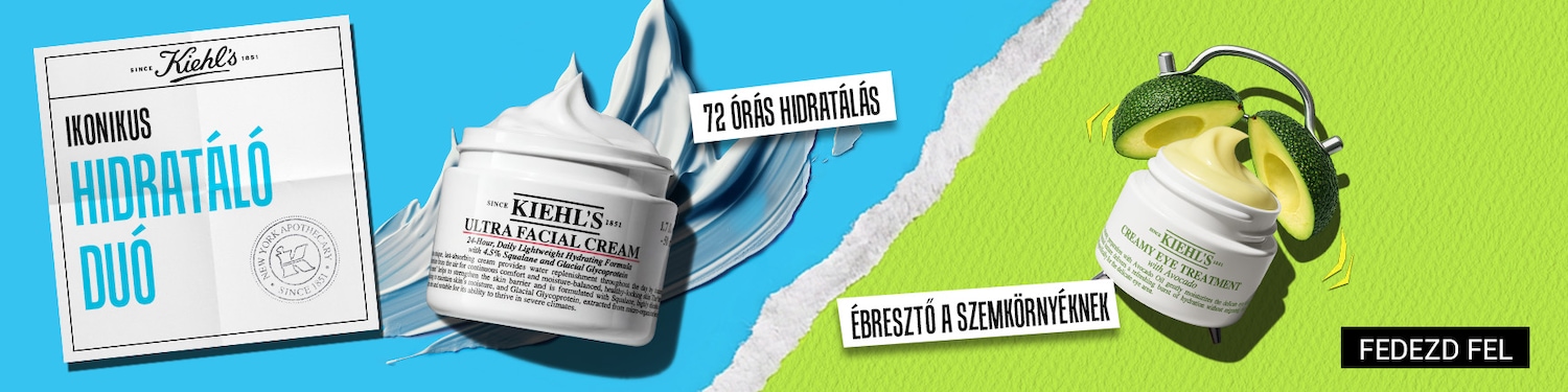 Fedezze fel a Kiehl's ikonikus hidratáló duóját, amely 72 órás hidratálást biztosít az Ultra Facial Cream és az avokádós szemkörnyékápoló krém erejével.