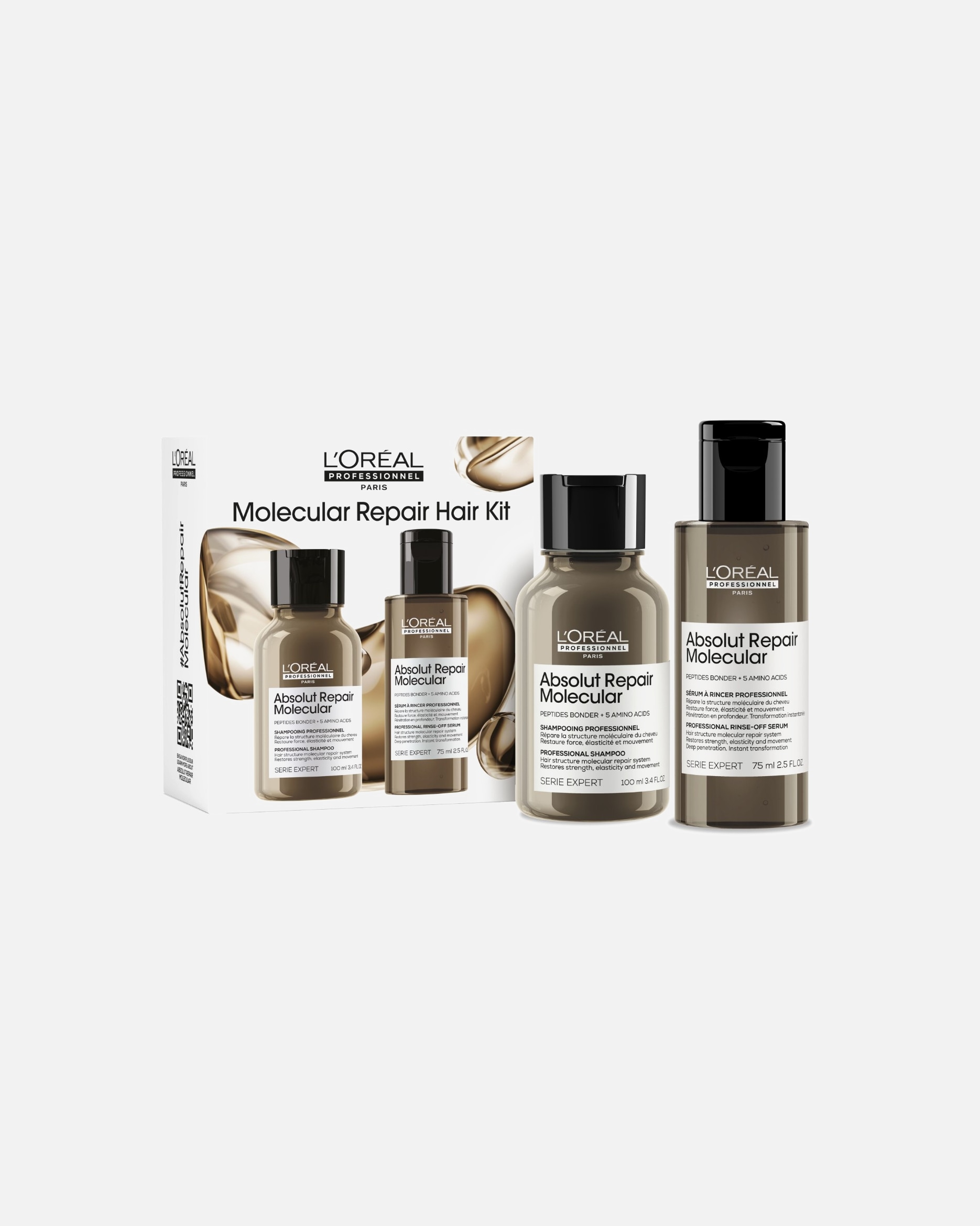 Hajápoló készlet - L´Oréal Professionnel Serie Expert Absolut Repair Molecular Absolut Repair Molecular. Zestaw profesjonalnych produktów odbudowujących włosy zniszczone. 1 Stück