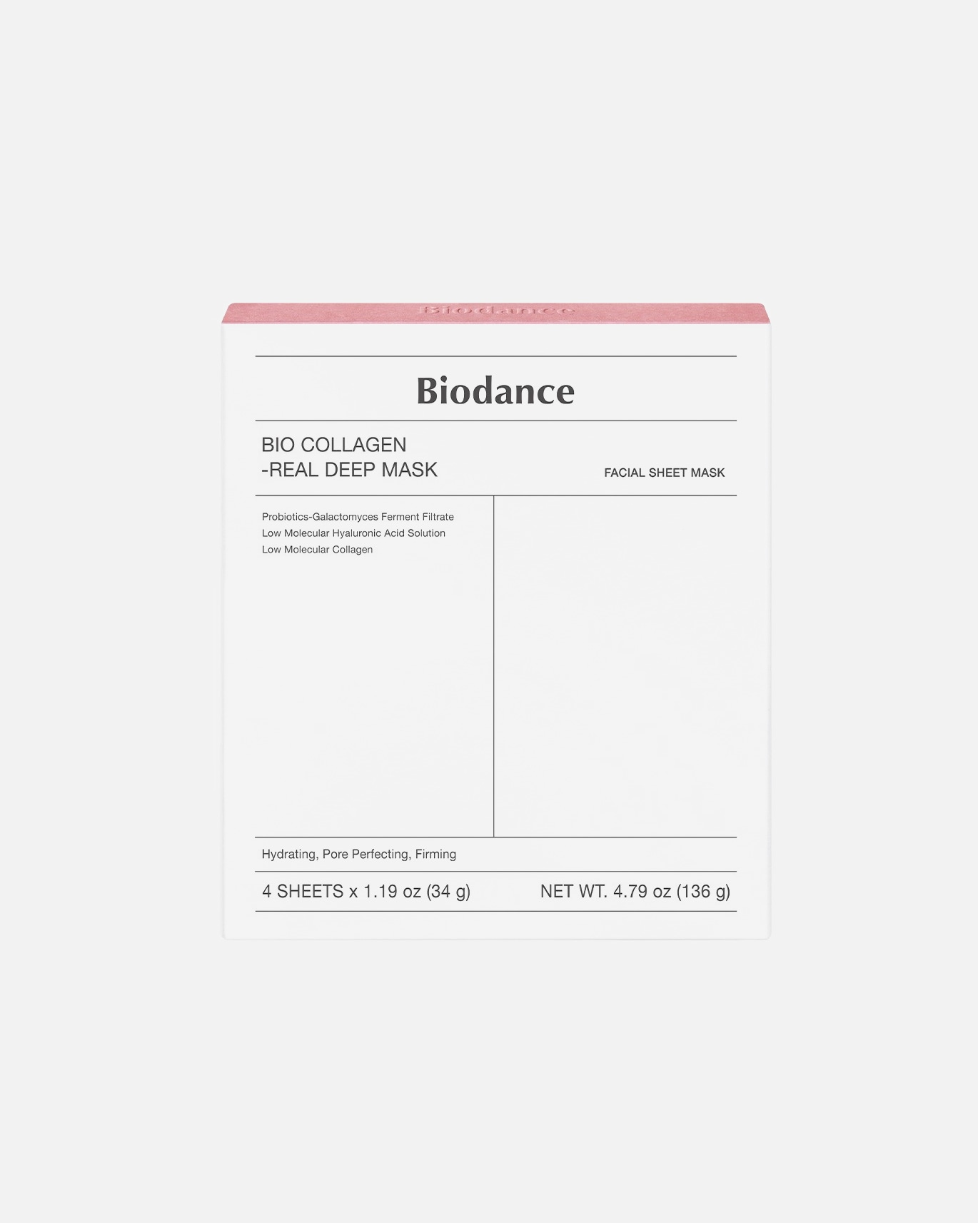 Fátyol maszk - Biodance Default Brand Line BIODANCE Bio Collagen-Real Deep Mask 1Box 4 darab