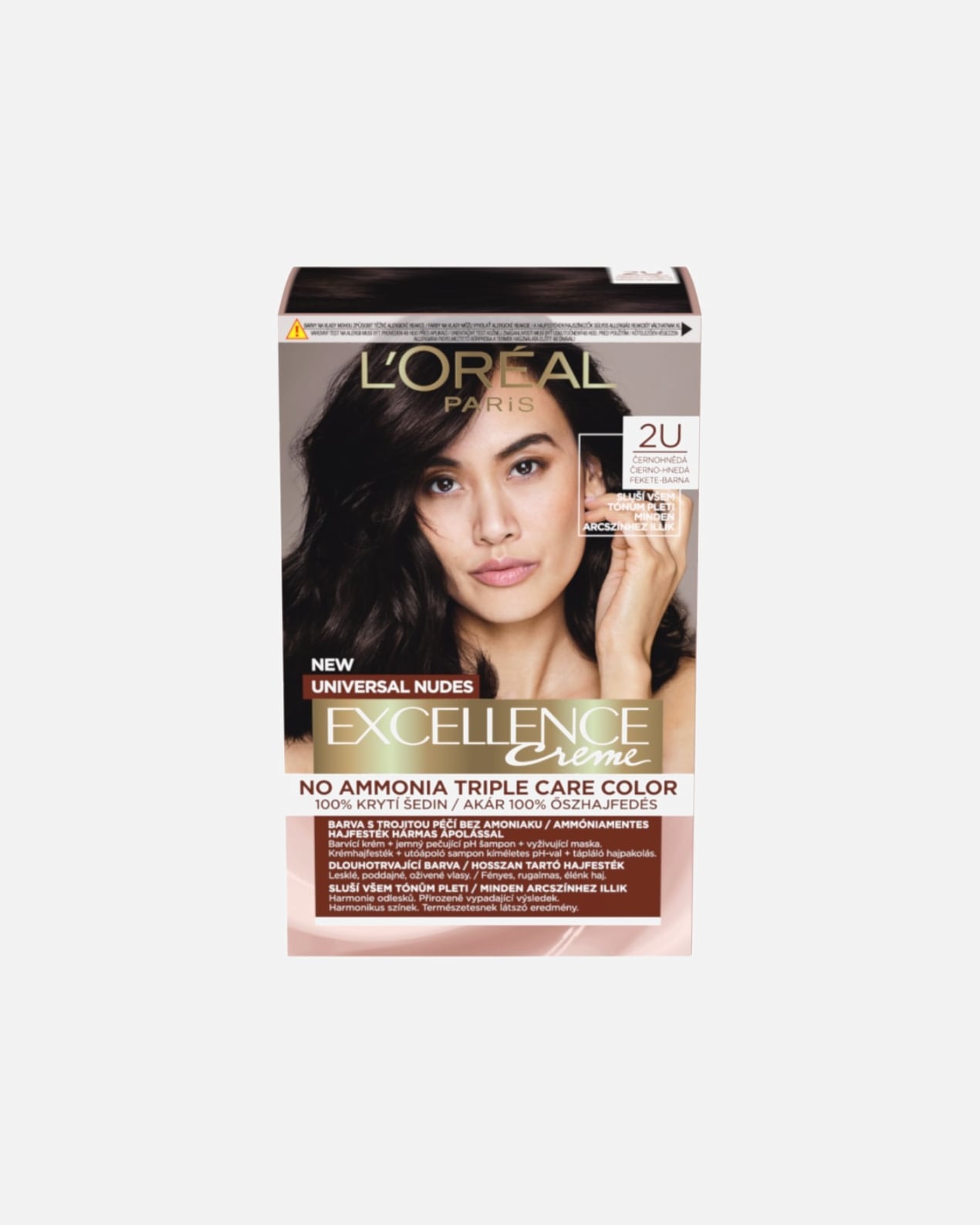 Hajfesték - L’Oréal Paris Universal Nudes Hair Dye 2U Fekete-barna