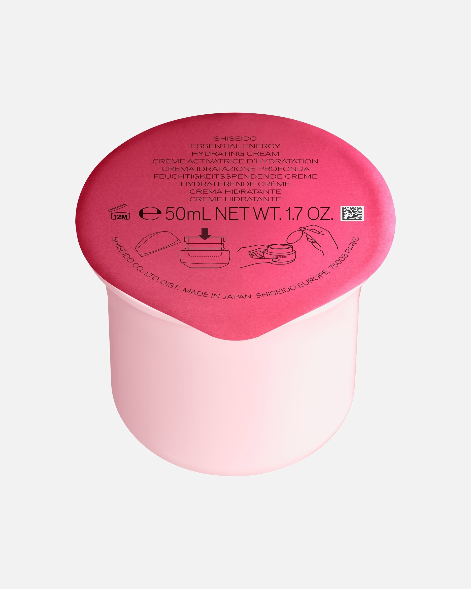 Nappali krém - Nő Shiseido ESSENTIAL ENERGY Hydrating 50 ml - Refill