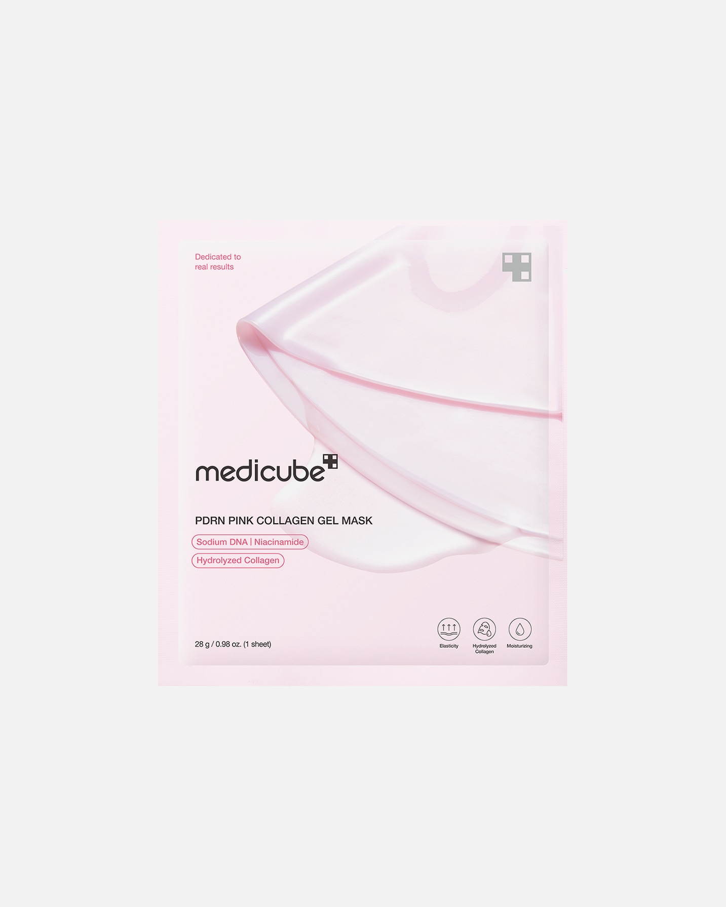 Fátyol maszk - Medicube PDRN Pink MEDICUBE PDRN Pink Collagen Gel Mask (4EA) (EU)