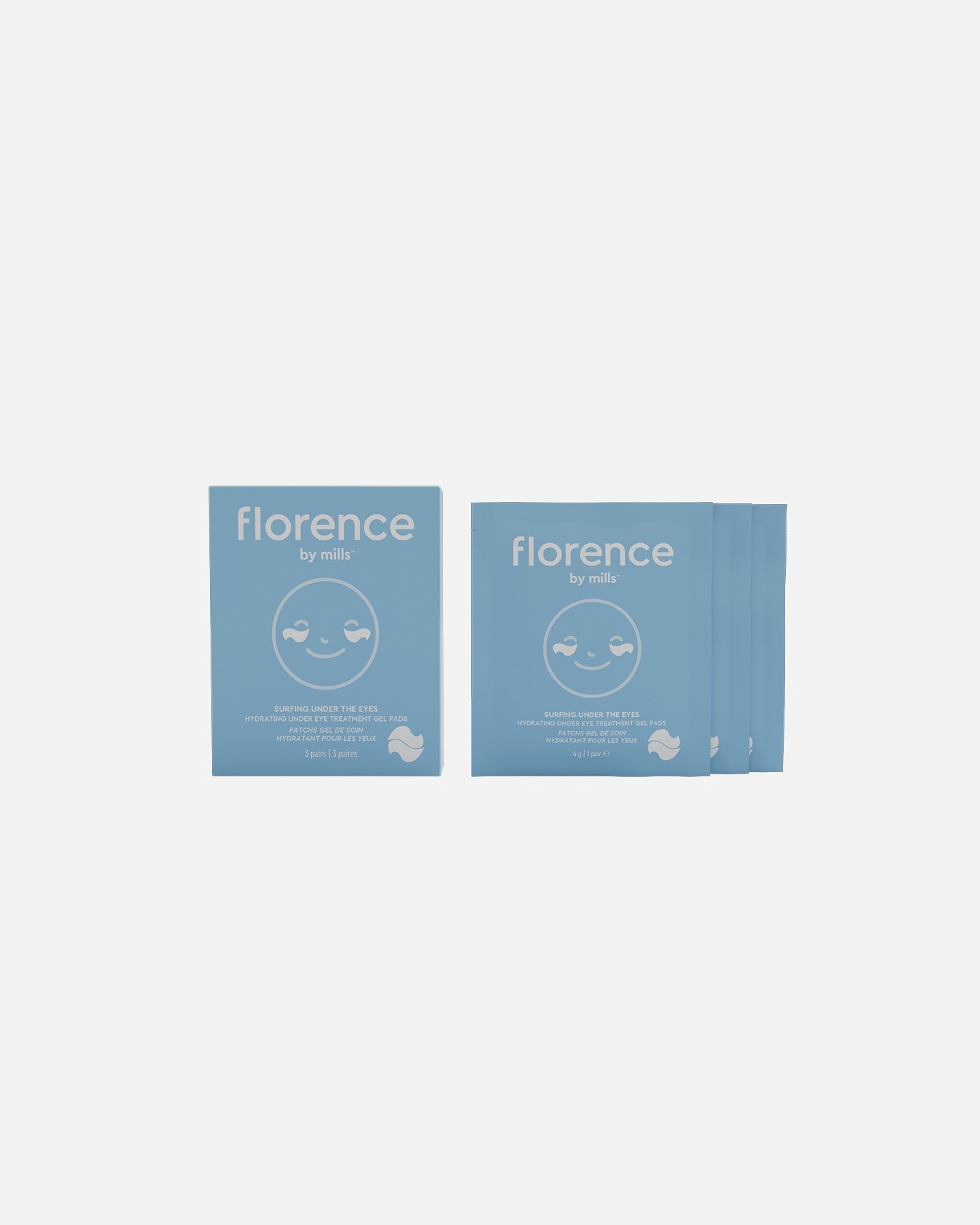 Szem alatti tapaszok - Florence By Mills Surfing Under The Eyes Hydration Gel Pads 3 db