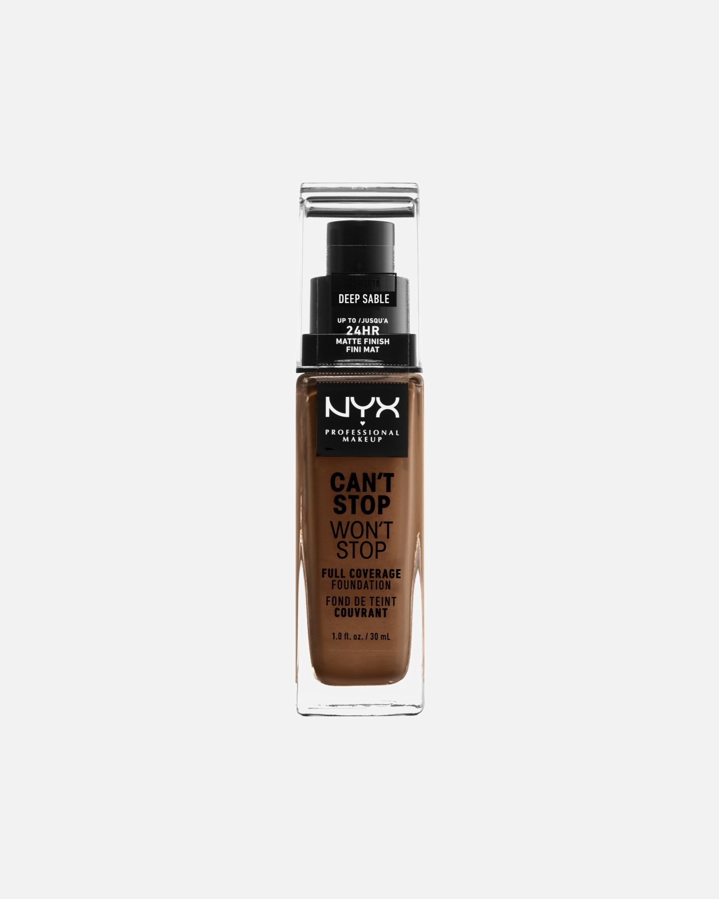 Alapozó - NYX Professional Makeup 0 Can't Stop Won't Stop Foundation Deep Sable