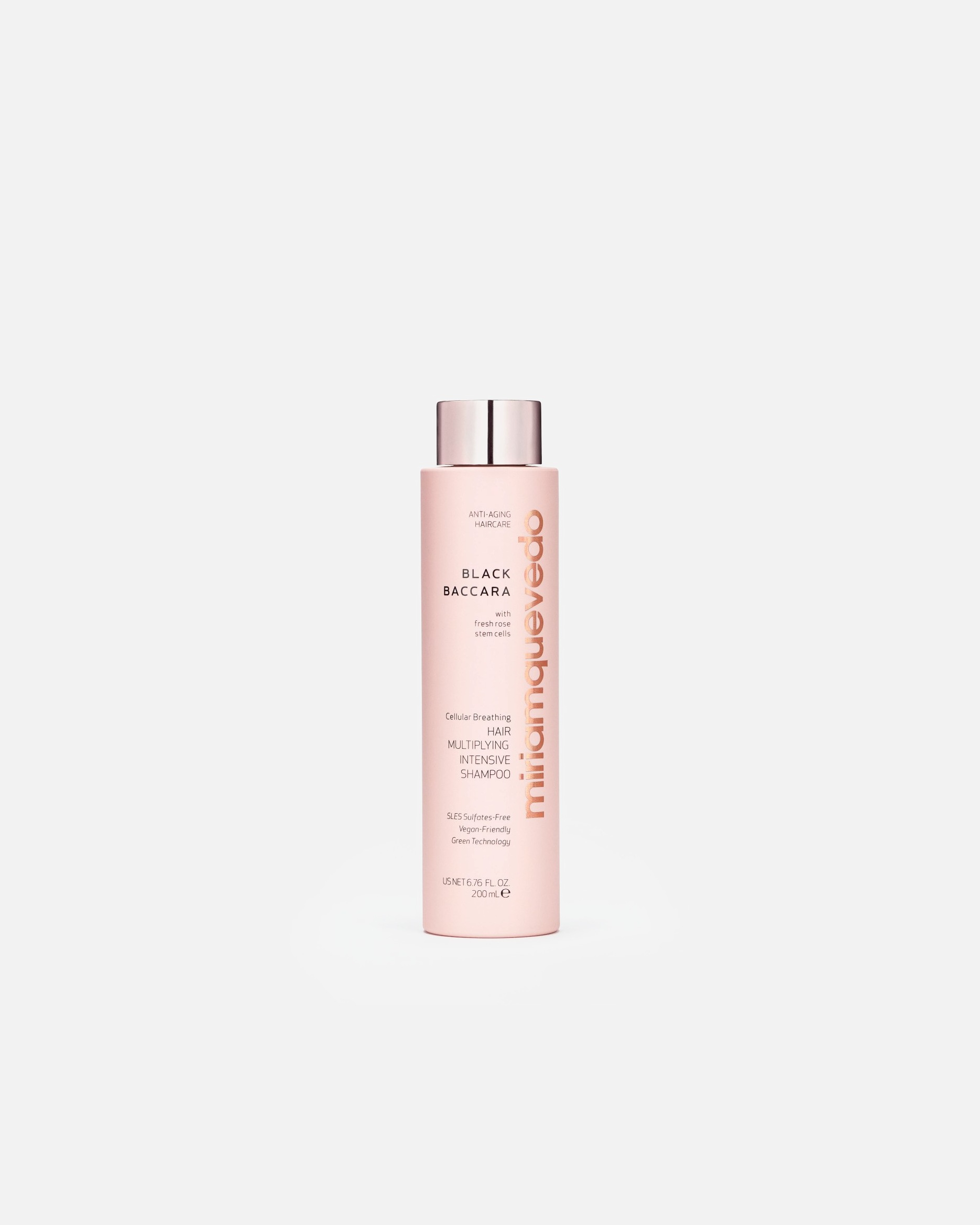 Hajsampon - Miriam Quevedo BLACK BACCARA CELLULAR BREATHING HAIR MULTIPLYING INTENSIVE SHAMPOO 200 ml