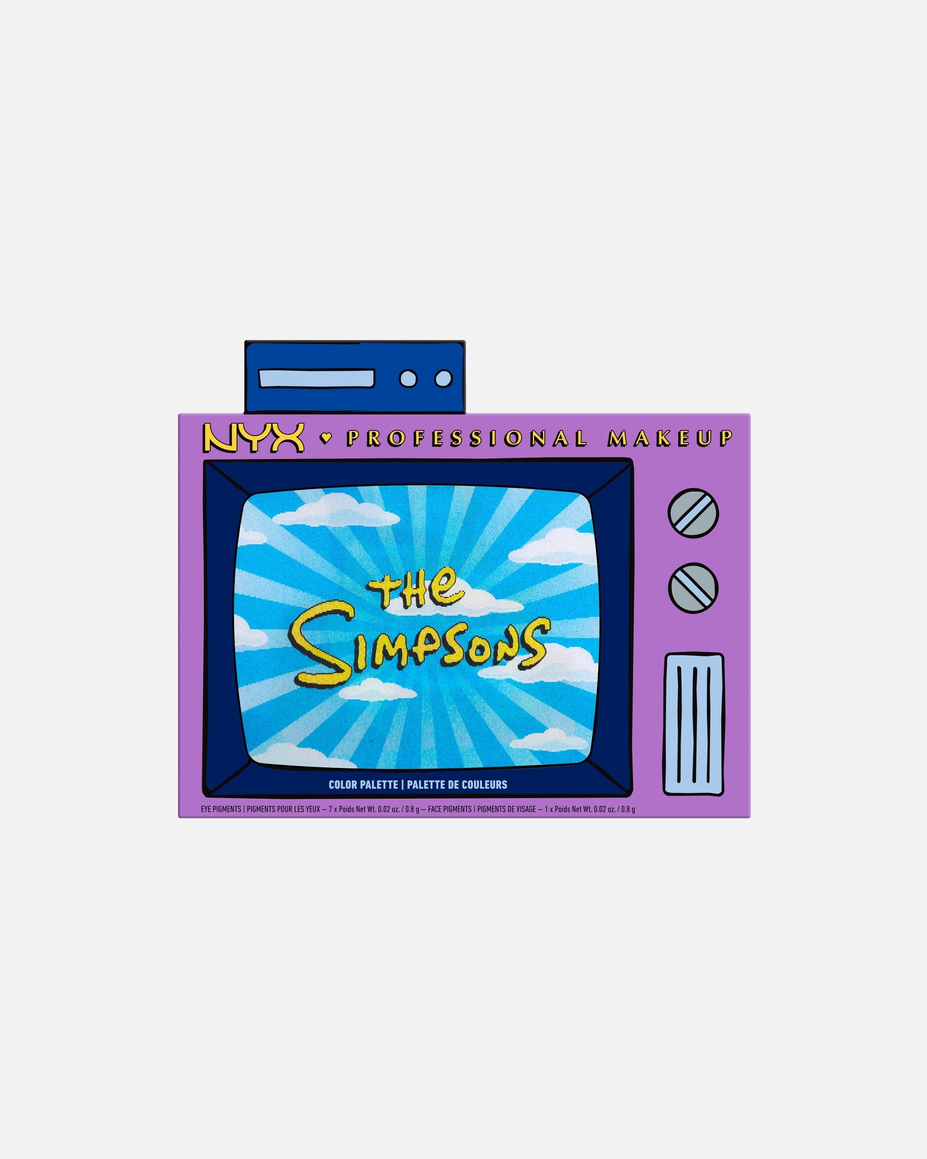 Szemhéjpúder - NYX Professional Makeup SIMPSONS Palette 6.4 g
