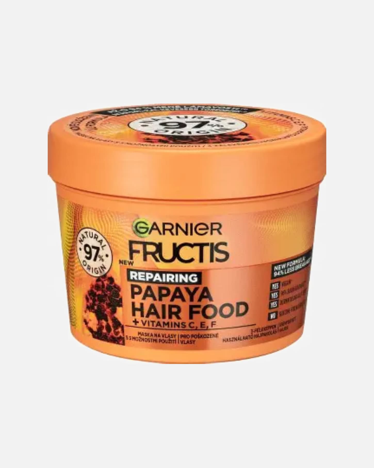 Hajpakolás - Garnier Fructis Papaya Repairing Hair Food 400 ml