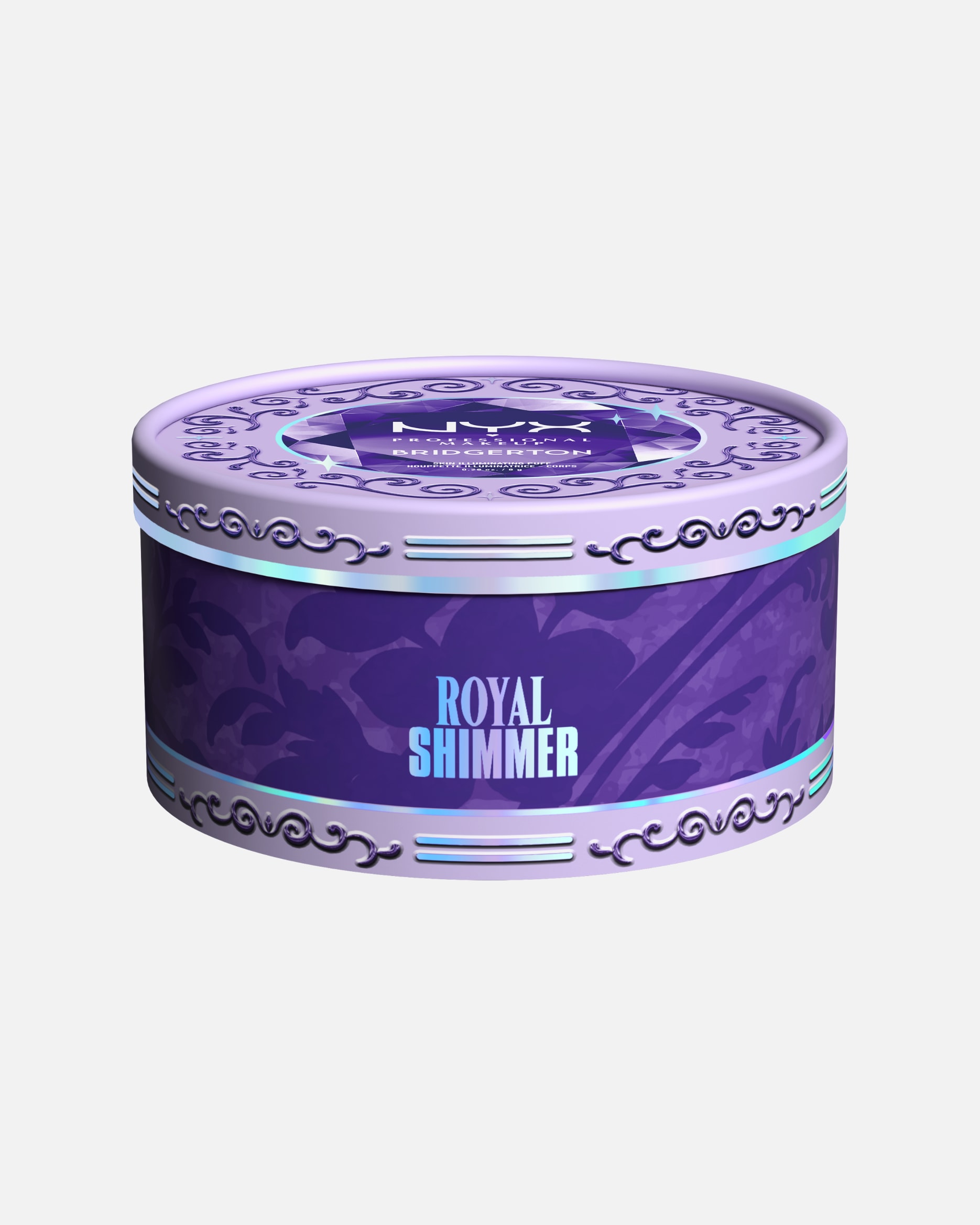 Smink kiegészítők - NYX Professional Makeup Bridgerton Royal Houppette Illuminatrice Corps 8 g